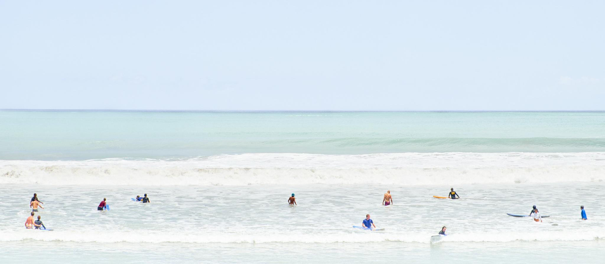 Surfers at Kuta Beach