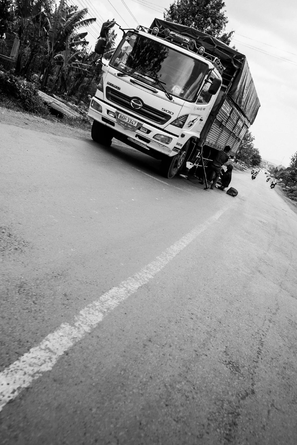 PANNE / TRUCK BREAKDOWN. Hiệp An, Đức Trọng, Lâm Đồng, Vietnam