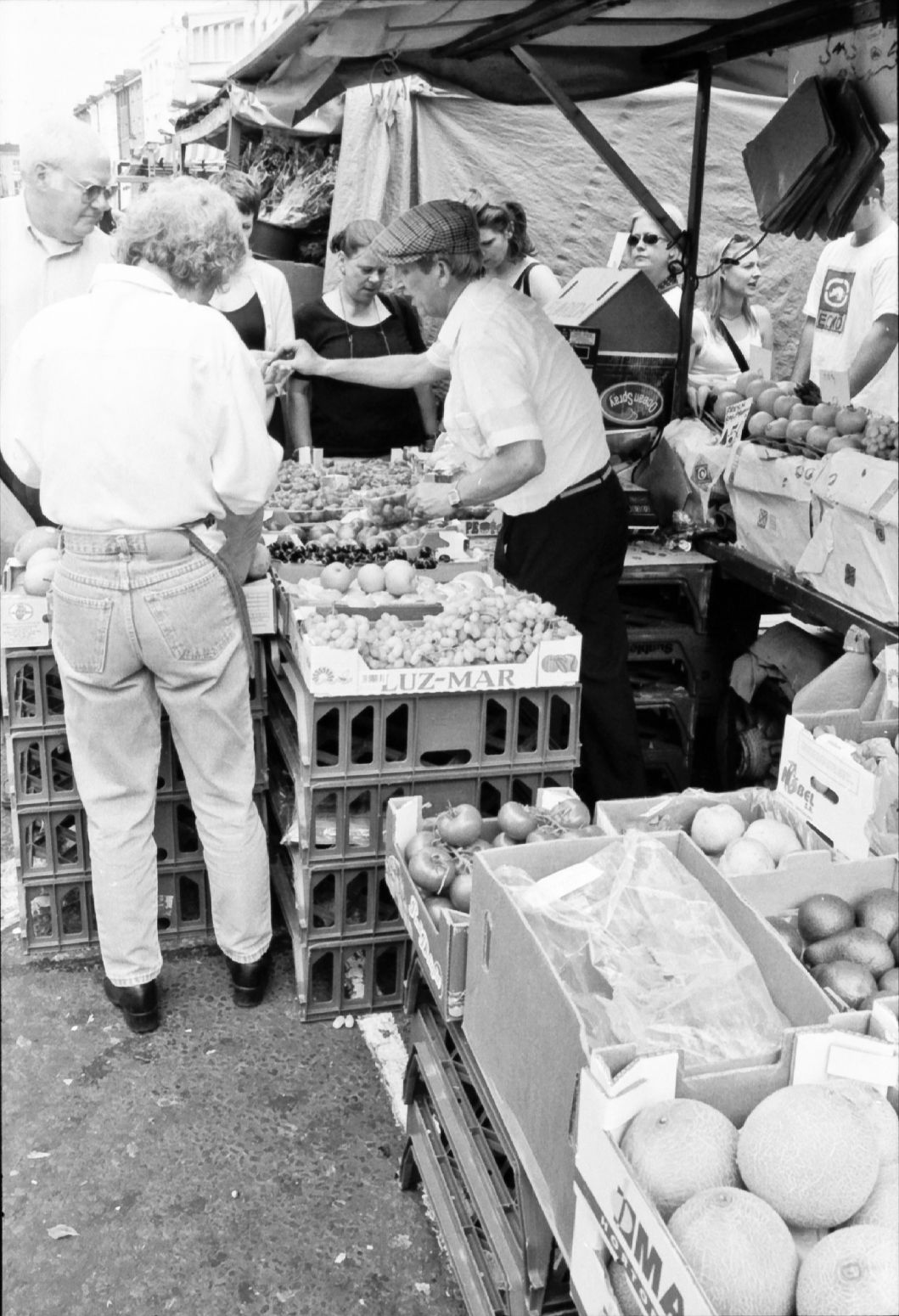 Fruits. Portobello Market, London, England. April 2000