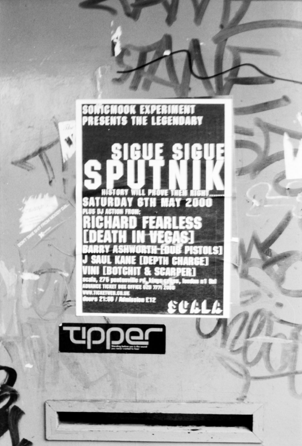Sigue Sigue Sputnik. Portobello Market, London, England. April 2000